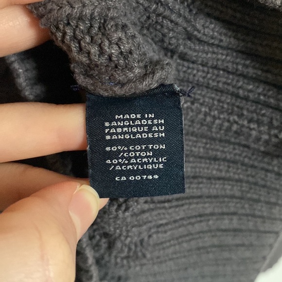 Daniel Hechter Grandpa Cardigan Men L Grey Red Cable Knit FairIsles Shawl Collar - Picture 12 of 15